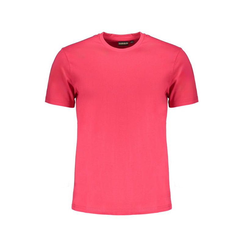 Camiseta de algodón rosa