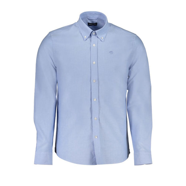 Camicia di cotone azzurro