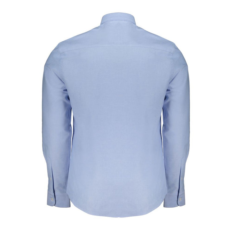 Chemise en coton bleu clair