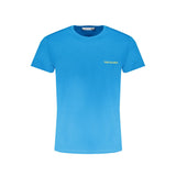 Hellblaues Baumwoll-T-Shirt