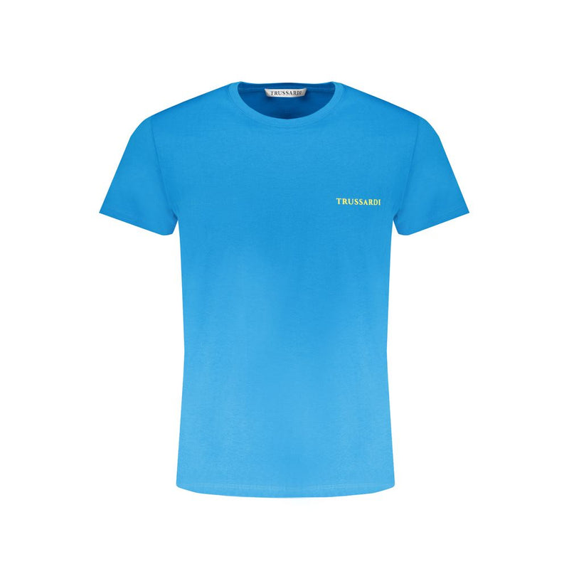 Hellblaues Baumwoll-T-Shirt