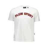 Sporty Elegance White Cotton T-Shirt