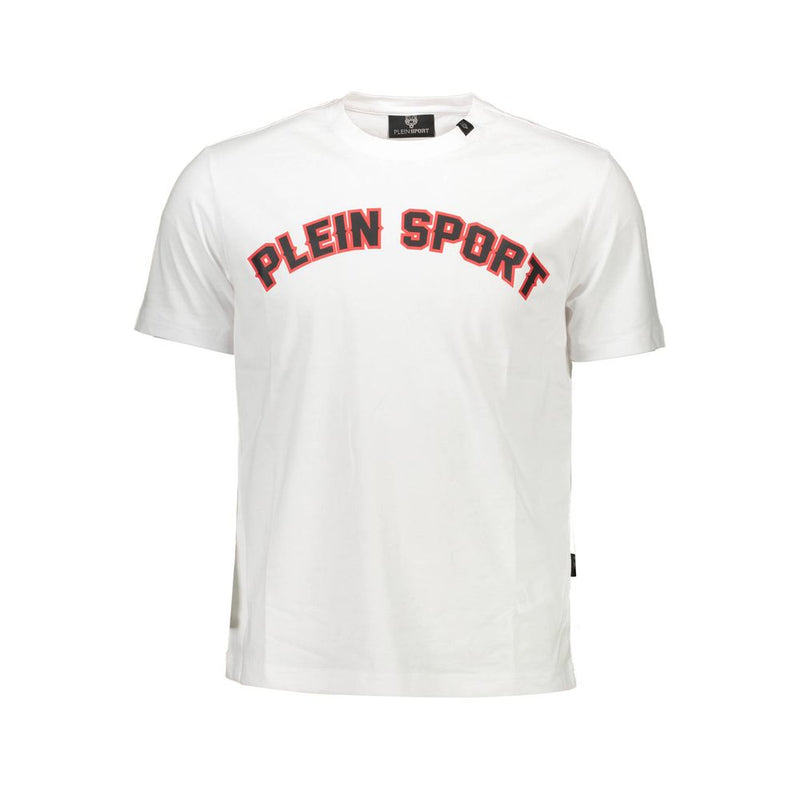 Camiseta de algodón blanco de elegancia deportiva