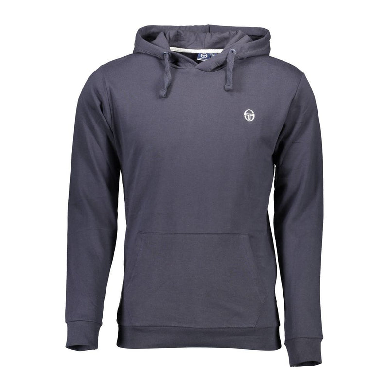 Klassisches blaues Kapuzen -Sweatshirt