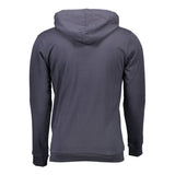 Klassisches blaues Kapuzen -Sweatshirt