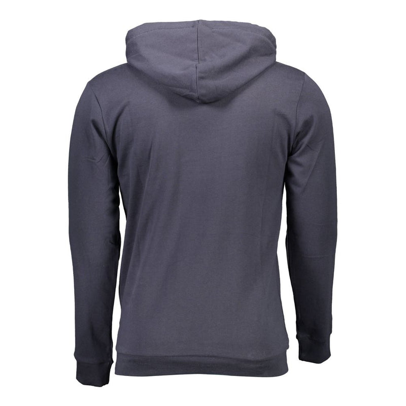 Klassisches blaues Kapuzen -Sweatshirt