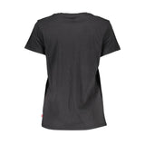 Schwarze Baumwolltops & T-Shirt