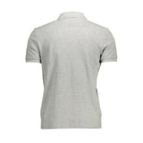 Elegante camisa de polo de manga corta gris