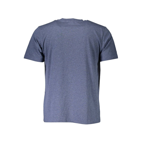 T-shirt en coton bleu classique avec détail du logo