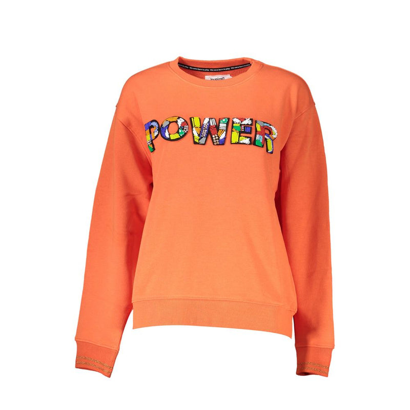 Sweat-shirt orange vibrant avec détail du logo chic