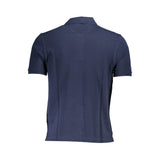 Elegant Blue Cotton Polo Shirt