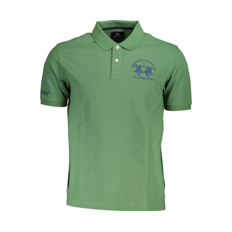 Elegant Green Short-Sleeved Polo