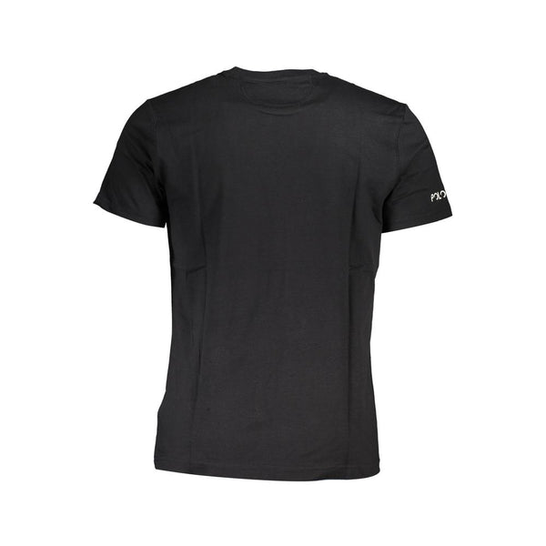 T-shirt en coton noir élégant avec imprimé emblématique