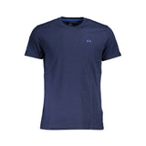 Chic Blue Logo Tee con abbellimenti classici