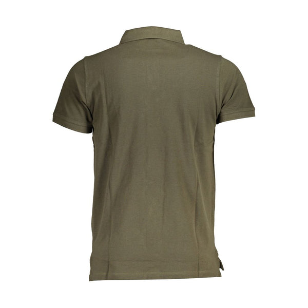 Shirt di polo in cotone verde