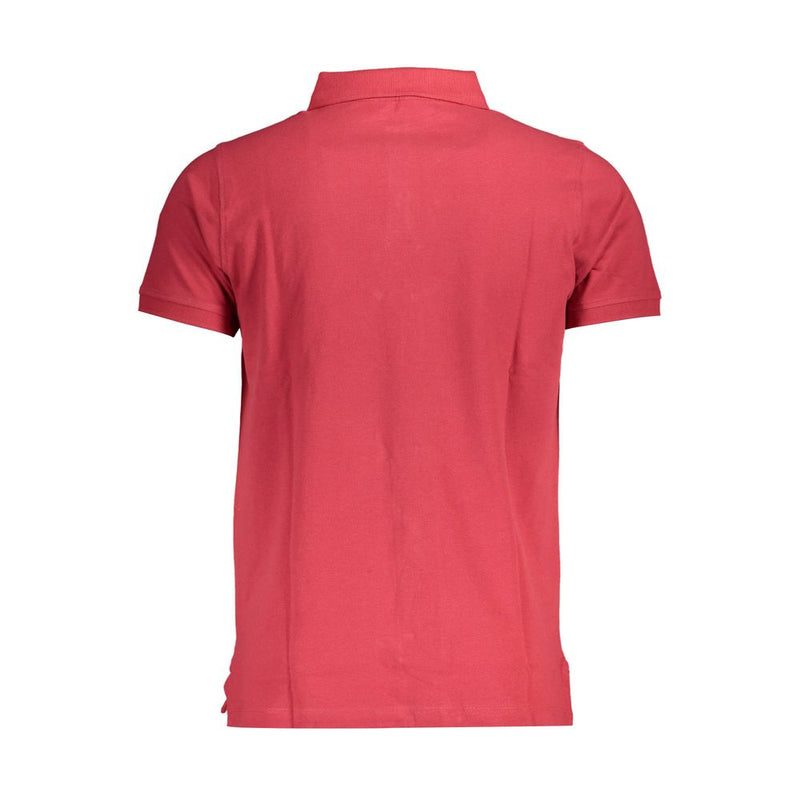 Polo en coton rouge