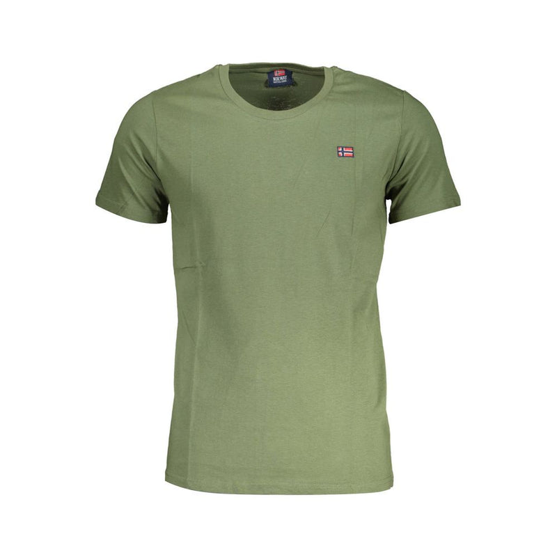 Camiseta de algodón verde