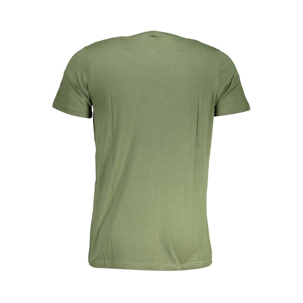 Camiseta de algodón verde