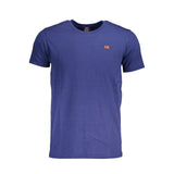 T-shirt di cotone blu