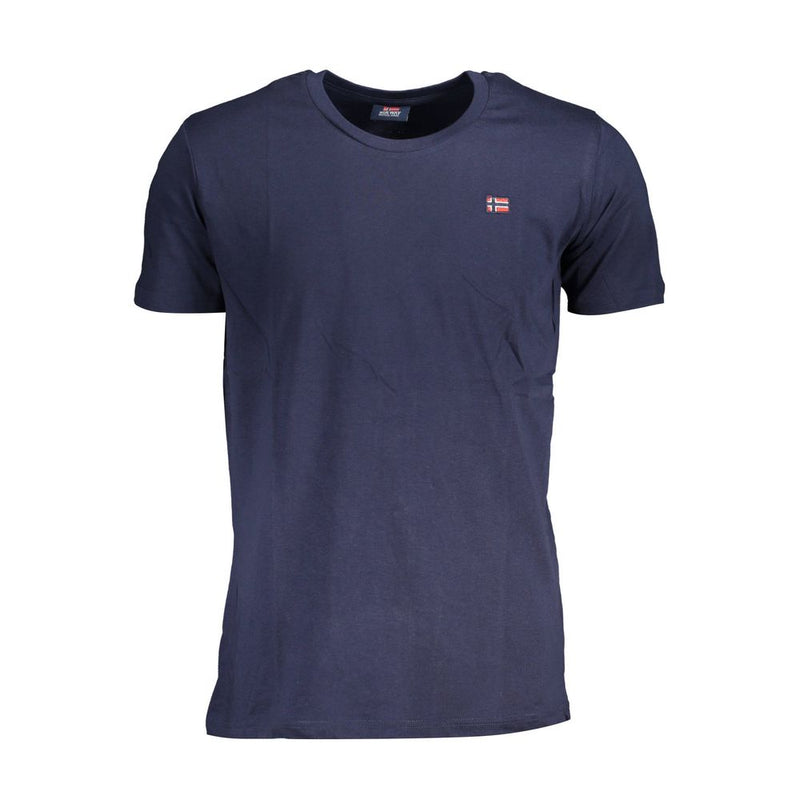 T-shirt en coton bleu