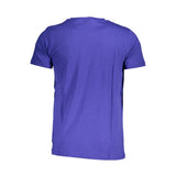 Blaues Baumwollt-Shirt