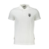 Chic White Sticked Polo für Männer