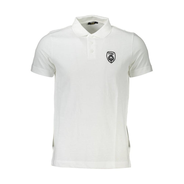 Polo blanc brodé blanc pour hommes