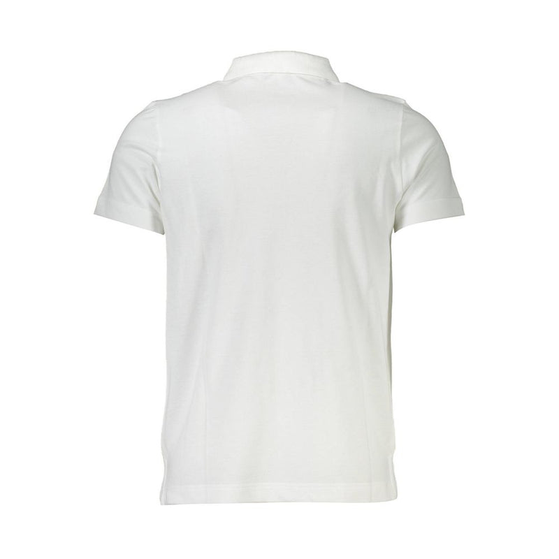 Chic White Sticked Polo für Männer