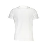 T-shirt à cou rond blanc élégant avec imprimé