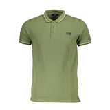 Shirt di polo in cotone verde