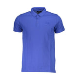 Polo de algodón azul