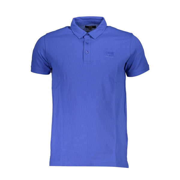 Polo en coton bleu