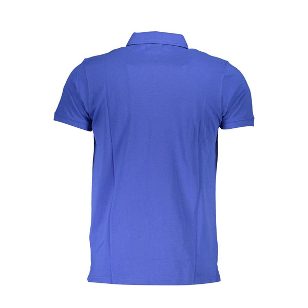 Blue Cotton Polo Shirt