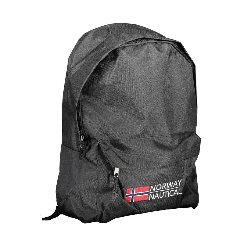 Schwarzer Polyester -Rucksack