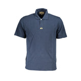 Polo blu classico a maniche corte