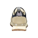 Sneaker allacciati beige con dettagli contrastanti