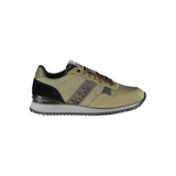 Sneaker allacciata verde contemporanea