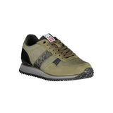 Sneaker allacciata verde contemporanea