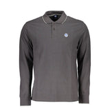 Κομψή λεπτομέρεια αντίθεσης Long Sleeve Polo