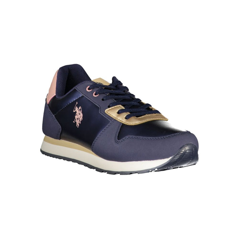 Blauer Polyester -Sneaker