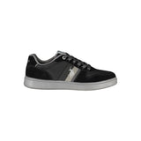 Eleganti sneaker a pizzo nero con dettagli a contrasto