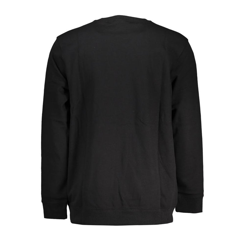 Sweat-shirt en coton noir élégant avec imprimé logo