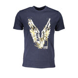 T-shirt en coton bleu