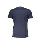 Blaues Baumwollt-Shirt