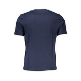 Camiseta de algodón azul