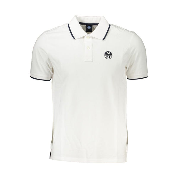 Polo de algodón blanco