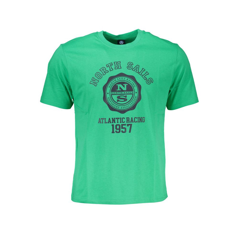 Camiseta de algodón verde