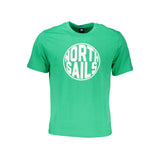 Camiseta de algodón verde