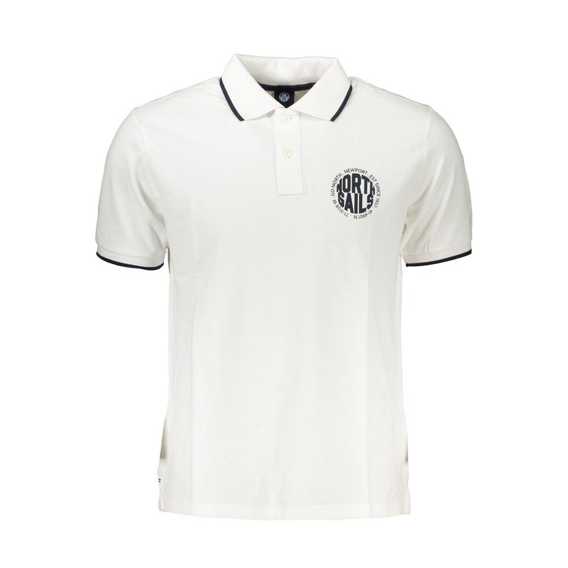 Polo de algodón blanco