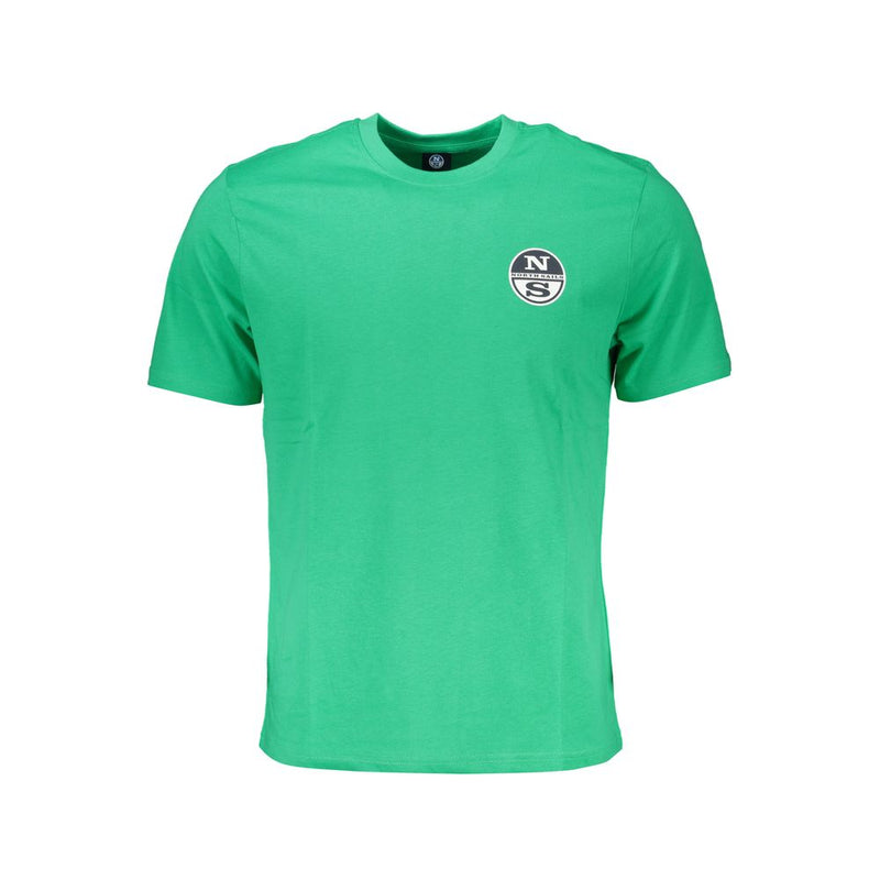 Camiseta de algodón verde